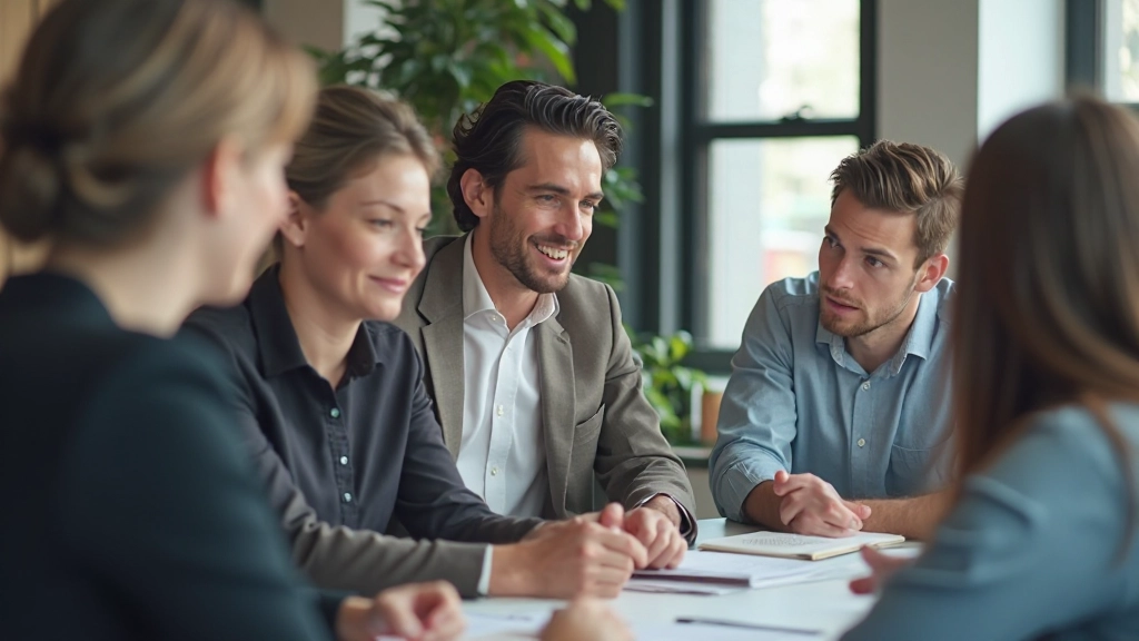 Professioneel beeld van teamcoaching en ontwikkeling