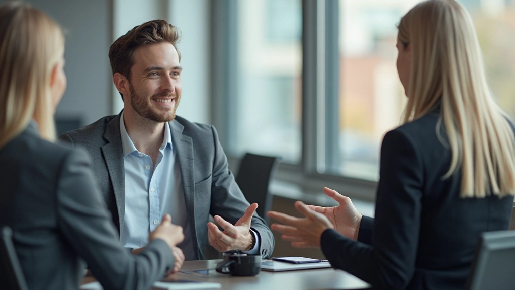 Professioneel beeld van effectieve communicatie in leiderschap